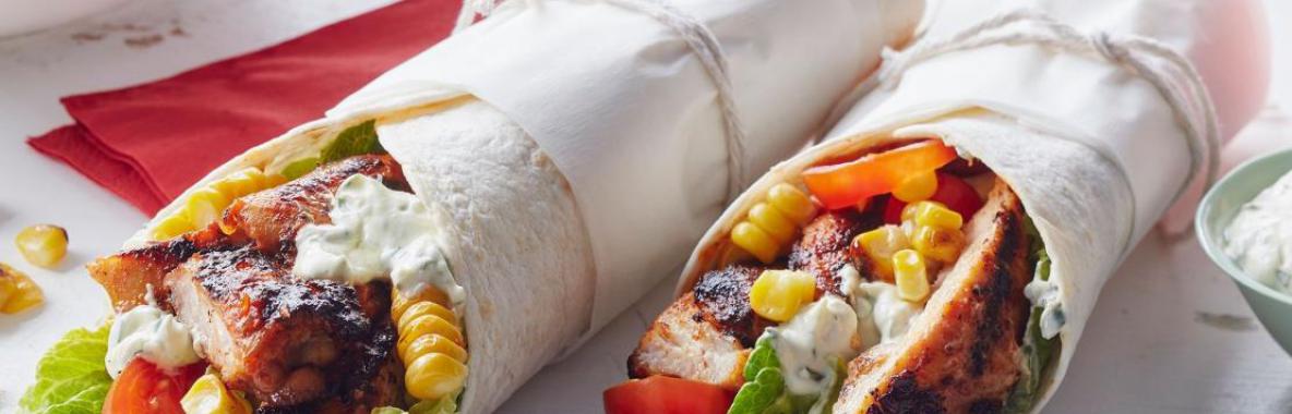Chicken and Corn Wraps