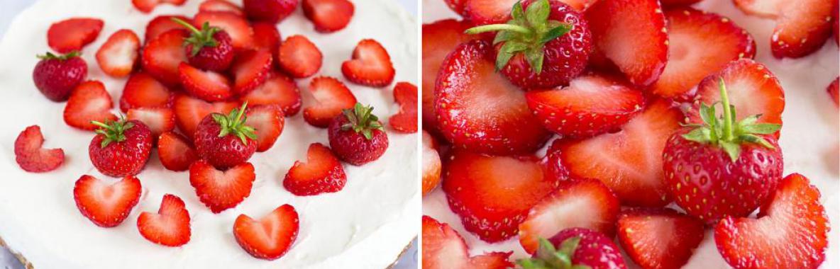 Yogurt Cheesecake with Strawberry